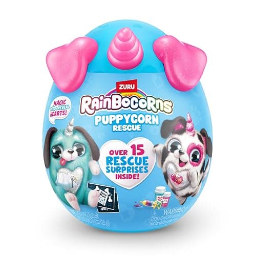 Rainbocorns Puppycorn Rescue (Sausage) by ZURU, Collectible Plush, Stuffed Animal Toys, Surprise Egg, Stickers, Syringe Slime, Ages 3+ for Girls, Children thumbnail 3