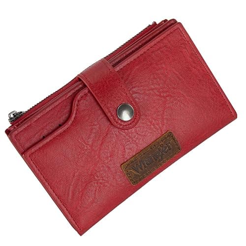Wrangler Wallet for Women Bifold Card Holder with Zipper and ID Window thumbnail 5