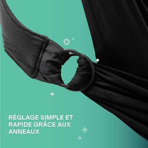 Koala Babycare echarpe de portage bebe -Cuddle Band 2.0 La plus Facile à porter - écharpe de portage bébé élastique Approuvée jusqu'à 15kg - Ajustable et Unisexe thumbnail 6