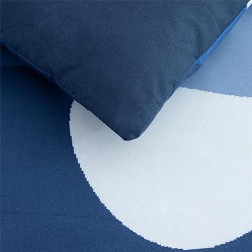 Meeting Story Camouflage Bedding Set, Colorful Pattern Style Comforter Set, 3 PCS One Comforter Two Pillowcases, All Season Bedspread for Teens Adults, Navy, Twin thumbnail 6
