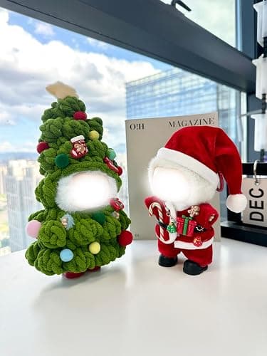 MOFABIA 2026 New 17cm Doll Christmas Clothes, Handcrafted 2 Pcs Set Christmas Tree Figures Outfits - Star Gifts Shoes, Funny Cute for Stand sit 17cm Dolls (No Doll) (Chistmas Tree Green) thumbnail 5