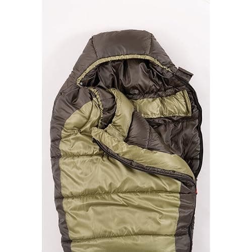 Coleman North Rim 0°F Big & Tall Sleeping Bag, Cold-Weather Mummy Sleep Sack with No-Snag Zipper & Adjustable Hood for Warmth & Ventilation, Large Camping Sleeping Bag thumbnail 2