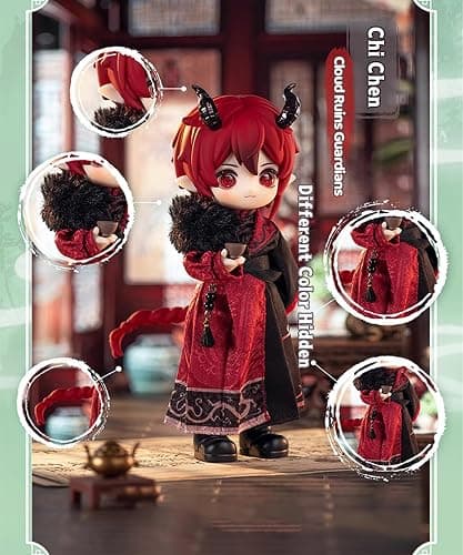 CALEMBOU BJD Blind Box, 1/12 Cute NAGI Yunxu Story Series 14cm Ball Jointed Doll, Cute Dress Up Doll with Joints, Collection Action Figure for Birthday Christmas thumbnail 9