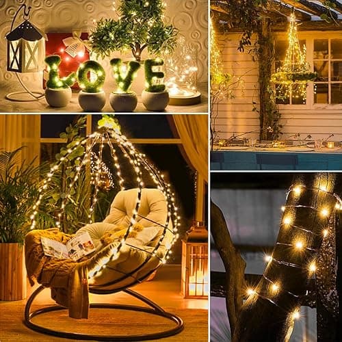 Upgraded 70Ft 200 LED Fairy Lights Battery Operated with Remote & Timer, Waterproof Christmas String Lights Outdoor Indoor, Battery Twinkle Lights for Bedroom, Classroom, Xmas, Parties, Wedding, Decor thumbnail 8