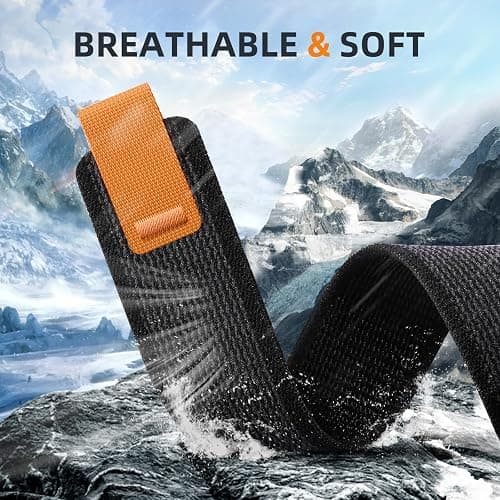IMIVIO Compatible with Garmin Fenix 7 Pro/7/6/6 Pro/5/5 Plus, 22mm Quickfit Nylon Sport Replacement Watch Bands Compatible with Forerunner 945/935/Instinct 2 &3 45mm&E/Fenix 8 AMOLED/Tactix 8 AMOLED 47mm thumbnail 3