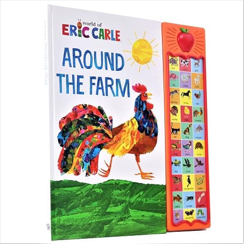 World of Eric Carle, Around the Farm 30-Button Animal Sound Book - Great for First Words - PI Kids thumbnail 5