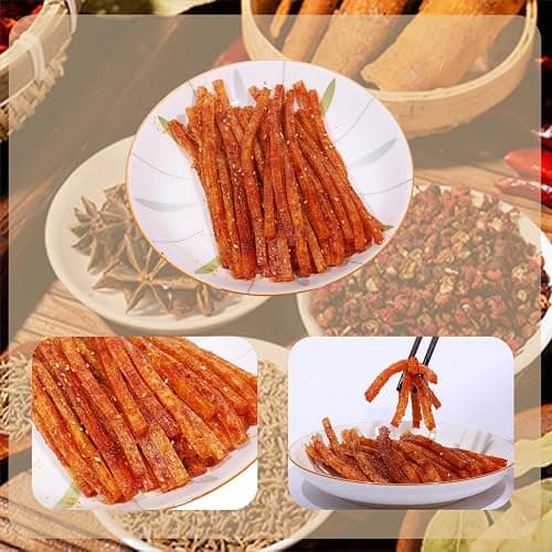 latiao Hot & Spicy 5 Pack,gluten strips,Chinese spicy snacks -Picy and savory，辣条，19.4oz thumbnail 5