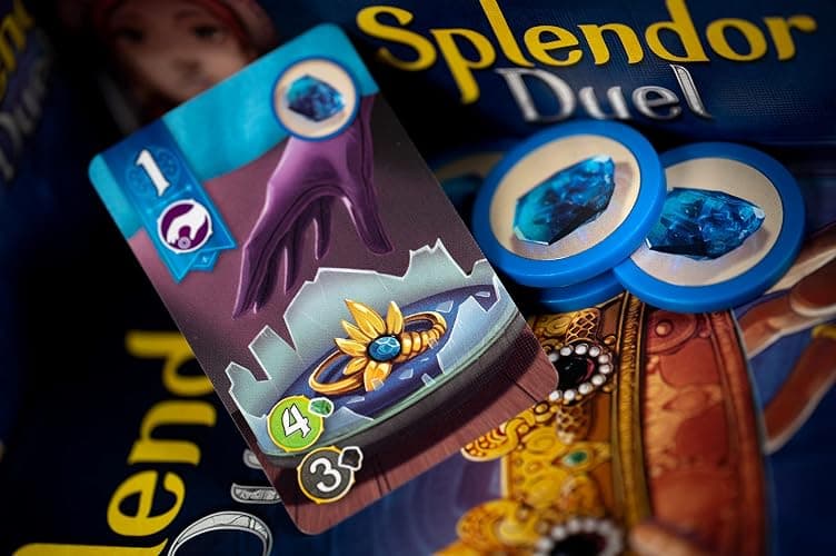 Splendor Duel Board Game - Two-Player Strategy Game for Intense Gem Collecting Battles - Fun Family Game for Kids and Adults, Ages 10+, 2 Players, 30 Minute Playtime, Made by Space Cowboys thumbnail 8