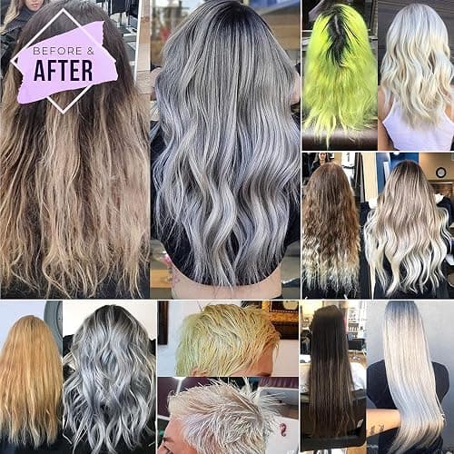 Fanola No Yellow Shampoo & Nutri Care Restructuring Deep Conditioner 11.8 oz / 2pk - Anti Brass Depositing Purple Shampoo Toner for Blonde & Damaged Hair thumbnail 6
