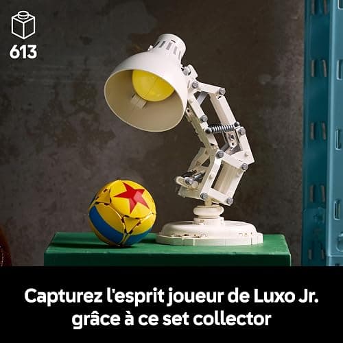 LEGO Ideas Disney Pixar Luxo Jr. - Set pour Adulte - Lampe à Construire - Maquette Collector avec Références Cachées au Film - Décoration Intérieure pour Bureau - Idée Cadeau pour Femme ou Homme 21357 thumbnail 4