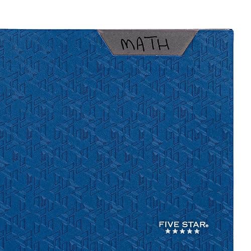 Five Star 2 Pocket Folder, Stay-Put Folder, Plastic Colored Folders with Pockets & Prong Fasteners, for Home, School Supplies & Home Office, 11” x 8-1/2”, Blue (72115) (Pack of 2) thumbnail 6