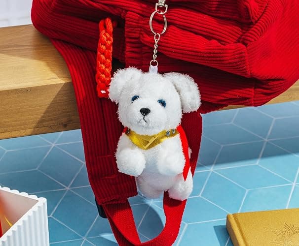 SalesOne Superman Krypto The Superdog Plush Keychain, Keyring Holder | Officially licensed, caped Krypto design, about 2 inches, metal lobster clasp secures to keys, backpacks or messenger bags thumbnail 6