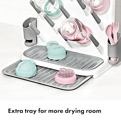 OXO Tot Expandable Drying Rack – Space-Saving Drying Rack | Newborn and Baby Essentials | Breastfeeding Essentials | Dry Baby Bottles | Save Space in Kitchen thumbnail 4