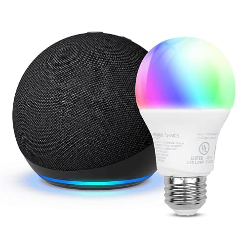 Echo Dot with Amazon Basics Smart Color Bulb - Image 1
