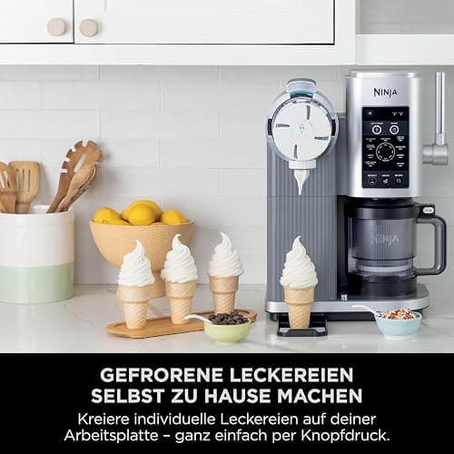 Ninja Swirl by CREAMi Softeis- & Eismaschine mit 2 Behältern, 13 Funktionen, Maschine für Eiscreme, Softeis, Gelato, Sorbet, Milchshakes und mehr, Option für Extras, Platinsilber, NC701EU thumbnail 13