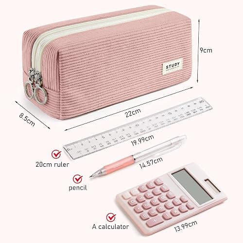 KALIDI Mäppchen Federmäppchen Mädchen Teenager Stiftetasche Stiftemappe Unisex Federtasche Pencil Case Schulmäppchen thumbnail 5