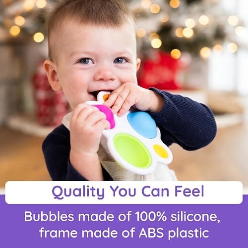 Fat Brain Toys Original Dimpl Brand Baby Toy, Sensory Toys for Babies 10 Months+, Interactive Baby Toys, Fidget Toys, 1 Piece thumbnail 5