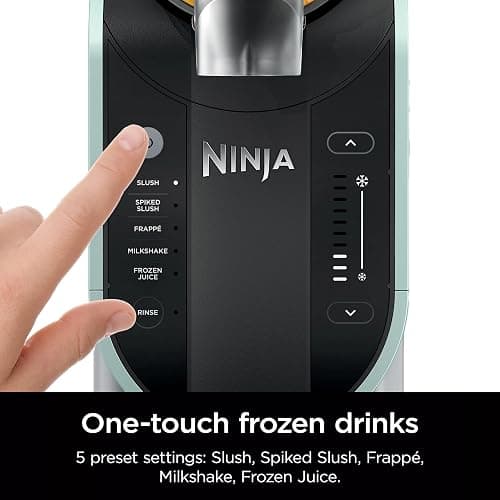 Ninja SLUSHi with RapidChill Technology, 96 oz. Frozen Drink & Slushie Machine, 5 Programs, Slush, Spiked Slush, Frappe, Milkshake, Frozen Juice, FS305CO + Two 16-oz Insulated Bubble Cups (Renewed) thumbnail 5