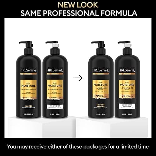TRESemmé Rich Moisture Shampoo and Conditioner 2 Count Rich Moisture for Dry Hair Formulated With Vitamin E and Biotin 28 oz thumbnail 3