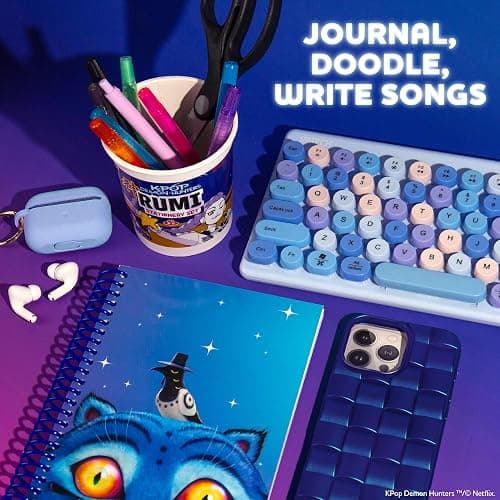KPop Demon Hunters™ Journal – Derpy Edition, 100 Lined Pages, Notebook Measures 5.8 x 8.3, Official K Pop Demon Hunters Merch for K-Pop Fans, Students, Teens thumbnail 6