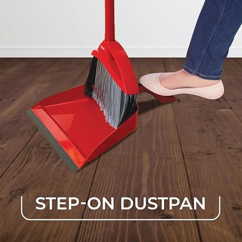 O-Cedar Pet Pro Broom with Step-On Dustpan | Remove 99% with One Sweep | Removes 3 Times More Pet Hair | Quiet Cleaning Tool for Cat and Dog Owners thumbnail 4