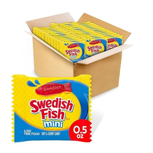 SWEDISH FISH Mini Soft & Chewy Candy, 576 Total Snack Packs (24 Bags) - Image 1