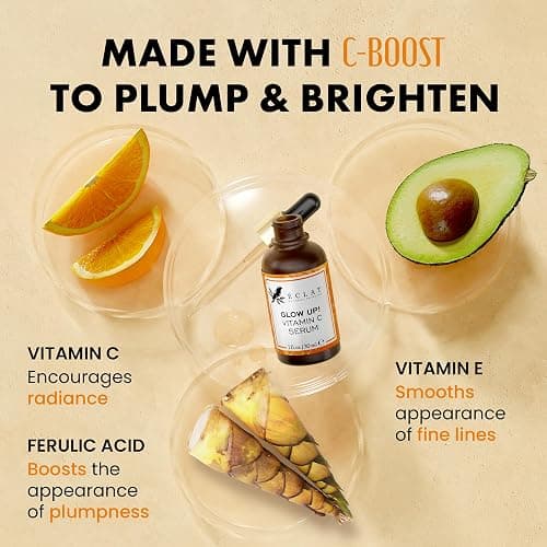Eclat Skincare Vitamin C Face Serum - Skin Care for Dark Spots, Vitamin C Serum with Hyaluronic Acid, Ferulic Acid, & Vit E - Anti Aging and Skin Brightening, Vit C Face Care 1 Fl Oz thumbnail 2