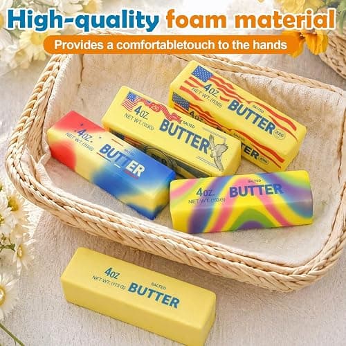 2pcs Slow Rising Butter Squishy, 2026 New Realistic Soft Butter Stick ,Butter Squishy Relief Fidget Toys,Slow Rebound Stress Relief Toy Gifts thumbnail 5