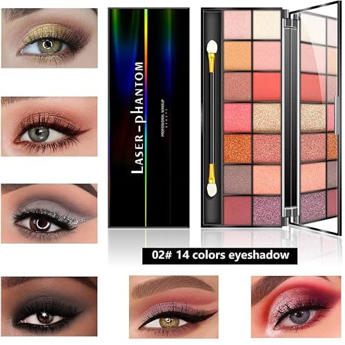 All in One Makeup Kit for Women Full Kit,Makeup Set for Women, Includes Eyeshadow Palette/Foundation/lip gloss/Eyeliner/Mascara/makeup Brush,Makeup Gift Set for Christmas & Birthday&Holiday&Everyday. thumbnail 4