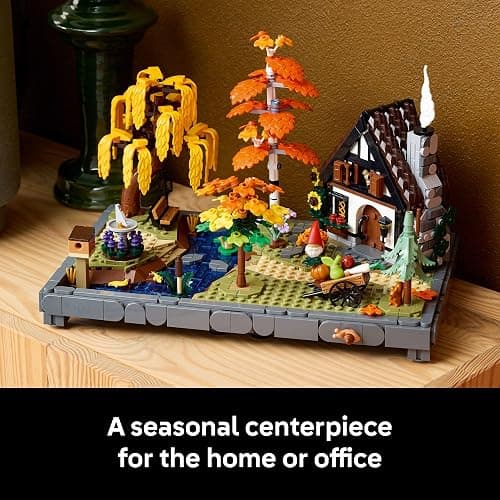 LEGO Icons Autumn Cottage Garden Building Set for Adults, Ages 18+ - Whimsical Room Decor for Office, Bedroom, or Book Shelf - Building Blocks for Crafting Fans - Gift Idea for Birthdays - 11372 thumbnail 7