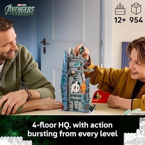 LEGO Marvel Avengers: Doomsday New Avengers Tower 76352 | Building Toy for Boys & Girls, Ages 12+, Bedroom Decor, Doomsday Merch with 6 Minifigures, 954 pieces, Gift for Marvel Fans thumbnail 2