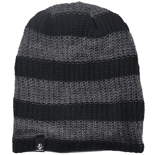 FORBUSITE Mens Slouchy Long Beanie Knit Cap for Summer Winter, Oversize thumbnail 2