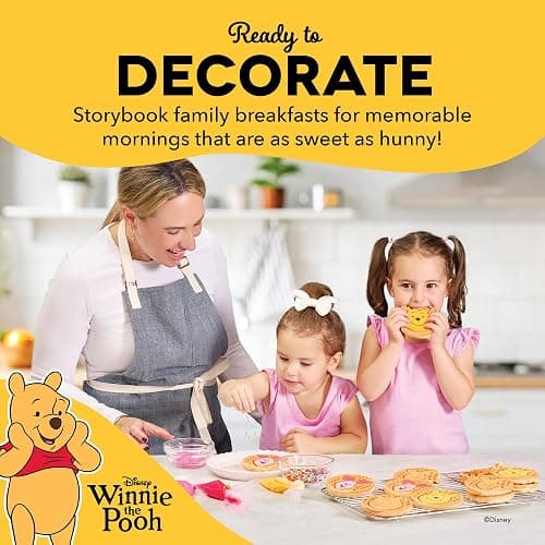 Disney Dash MultiMaker® Mini System Removable Plate Set - Ceramic Coating Replacement Plates for Waffle Breakfast - Waffle Maker Not Included - 4-Inch - 2-Pack - Winnie the Pooh & Piglet thumbnail 3