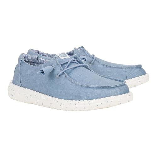 Hey Dude Women's Wendy Chambray Lace-Up Loafer thumbnail 3