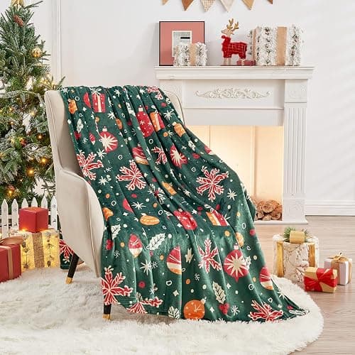 Gogreen Cozy Blanket Printed Blanket Throw Blanket, 300 GSM Fleece Blanket Throw Size Blanket for Home Decoration, Ultra Soft Blanket Microfiber Throw Blanket (Throw - 50" x 60", Christmas Light) thumbnail 2