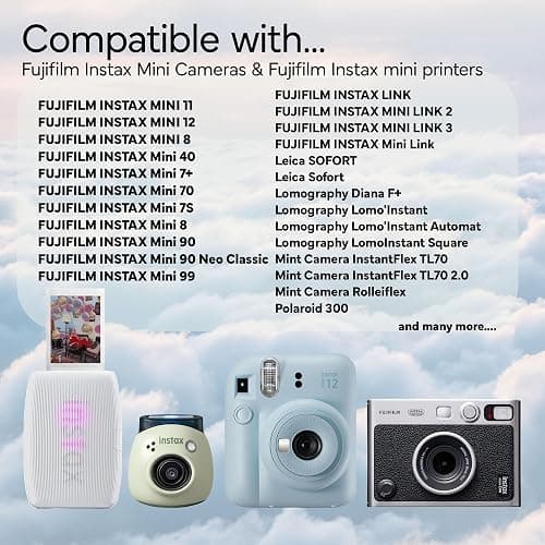 Fujifilm Instax Mini Instant Camera Film (20 Photo Exposure) Bundle with 6AVE Microfiber Cleaning Cloth thumbnail 4