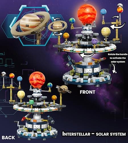 Loyratche Rotatable Solar System Building Set, Space Exploration Building Blocks Set, Solar System Toys for Birthday for Teens Ages 14+ (963pcs) thumbnail 5