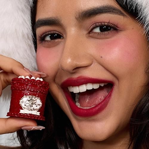 Flower Knows Strawberry Cupid Cake Lip Cream, Berry Rose Red | Velvet Matte Lip Color, Transfer-Resistant Lightweight Hydrating Formula, Vegan (V08 Cranberry) thumbnail 7