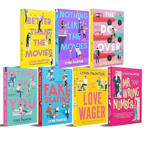 Lynn Painter 7 Book Collection Set- Better Than the Movies, The Do-Over, Betting on You, Nothing Like the Movies, The Love Wager, Mr Wrong Number & Fake Skating | Romantic Comedy Books thumbnail 2
