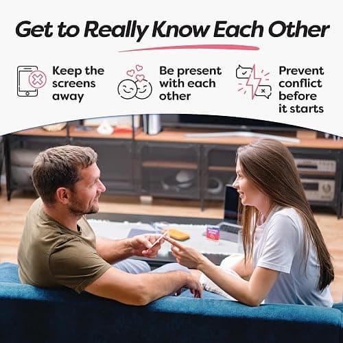 GET Talking: Relationships - 150 Expert-Written Questions on 50 Conversation Starter Cards for Couples - Put Away Your Phones - Meaningful Conversation Card Game for Adult Couples thumbnail 3
