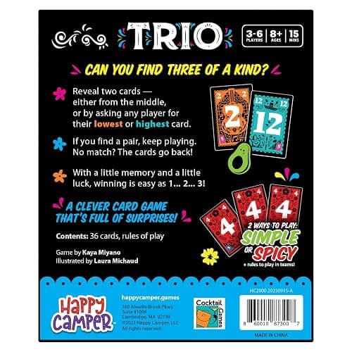 Happy Camper - Trio | Hottest New Family Game | Award-Winning | Game-of-The-Year | Perfect Stocking Stuffer | Great for Parties | 3-6 Players | Ages 8+ thumbnail 4