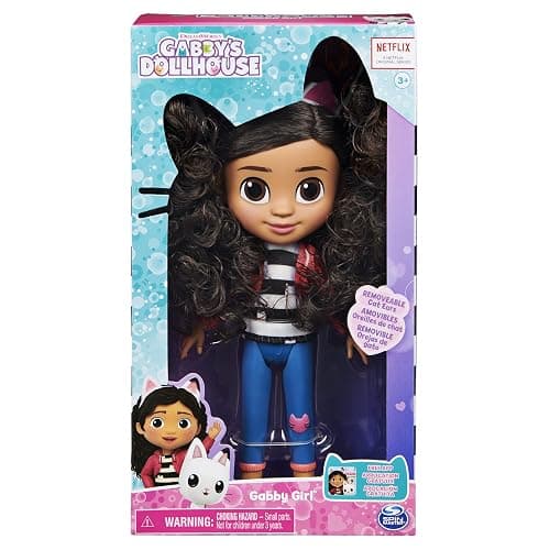 Gabby's Dollhouse 8-inch Gabby Girl Doll | 8-Inch Gabby Doll, Realistic Details, Removable Cat Ears, Soft & Curly Hair, Kids Toys for Girls & Boys Ages 3+ thumbnail 2