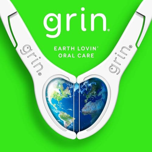 GRIN Clean Flosspyx, Floss Picks, 150 Count, Dental Flossers, Minty Flavor, Recycled Plastic, Super Strong Fine Floss, Tight Teeth, Premium Longer Floss Head, Includes Safe Fold-Back Tooth Pick thumbnail 6