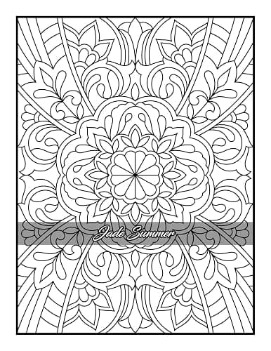 100 Amazing Patterns: An Adult Coloring Book with Fun, Easy, and Relaxing Coloring Pages thumbnail 53