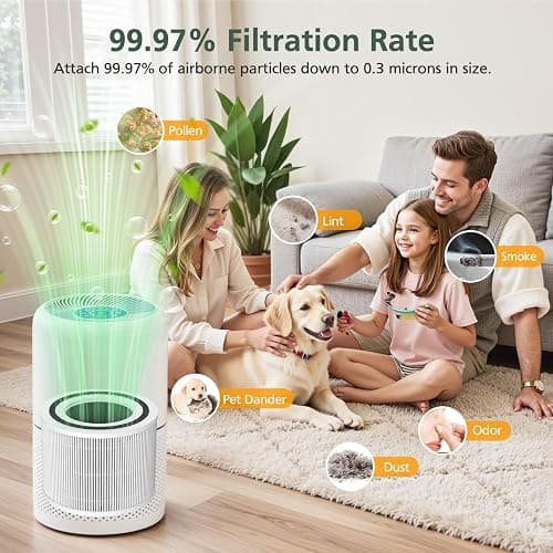 Core 300 Replacement Filter for LEVOIT Core 300 Core300-P Core 300S Core 300-P VortexAir Air Purifier, Core 300-RF, 3-in-1 HEPA Activated Carbon, 2 Pack, White, Core 300-P thumbnail 8
