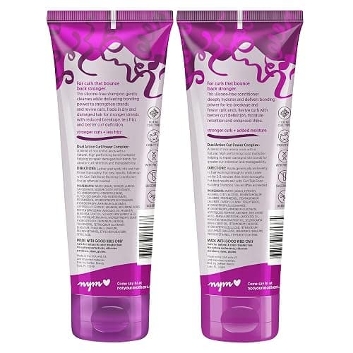 Not Your Mother's Curl Talk Bond Building Shampoo and Conditioner, 2 Pack | 8 fl oz Each - Strengthening Shampoo and Conditioner for Curly Hair - Designed for Curls, Waves, and Coils - Citrus Jasmine thumbnail 8