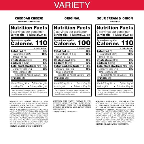 Pringles Potato Crisps Chips, Lunch Snacks, Snack Cups, Variety Pack, 19.3oz Box (27 Cups) thumbnail 2
