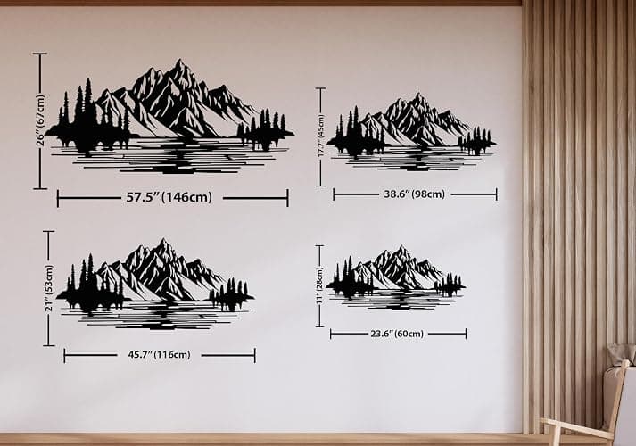 DecoSoul Mountain Forest Metal Wall Decor, Nature and Trees Wall Art, Metal Outdoor Wildlife Lover Gift, Farmhouse Yard Wall Decor, Fireplace Wall Sculptures, Housewarming Gift thumbnail 8