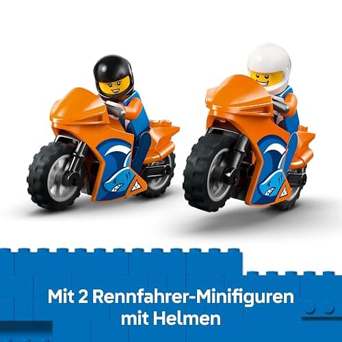 LEGO City Motorradtransporter - Spielzeug zur Förderung der Feinmotorik mit Transporter, 2 Motorrädern, 2 Minifiguren, Rampe und Zubehör - Geburtstagsgeschenk für Jungen ab 4 Jahren - 60491 thumbnail 7