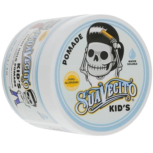 Suavecito Kid's Pomade Calming Chamomile Scent Light Hold 4 oz. - Water Based Flake Free Hair Gel - Dermatologist-Tested, Hypoallergenic Formula - Free of Sulfates, Parabens, and Phthalates thumbnail 6